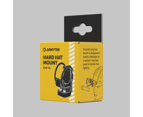 Крепление на каску ArmyTek Hard Hat Mount AHM-04 (Black; на Ø20,4-23,6мм)